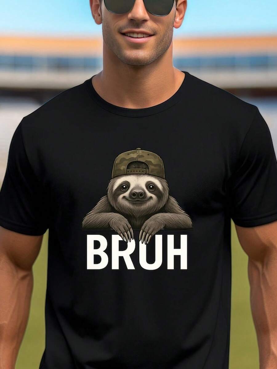 Bruh other S1Hirt Funny other Honey Badger Meme T1EE Cool other With Hat Graphic T1S1Hirhill Animal Gift for M1en WoM1en
