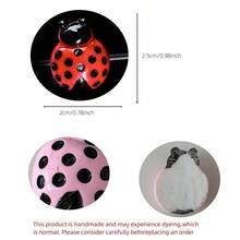Creative 3D Ladybug Air Vent Clip, Cute Car Interior Decor, Firmly Installed, Fresh And Adorable Style, Enhances Cozy Atmosphere - Ladybug-shaped Air Vent Decorative Clip - View 3