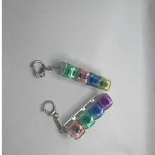 4-Key Fidget Keychain | Portable, Compact And Exquisite, Easy To Press, Reusable, Suitable For Daily Carry, Beautiful Bag Charm, Stress Relief Button - Multicolor - View 3