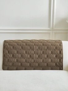 1 Pc Solid Color Non‑Slip Pet Sofa Cover, Quilted Anti‑Scratch Couch Protector, Machine Washable All Season Furniture Slipcover For Dogs Cats - Coffee Brown - View 9