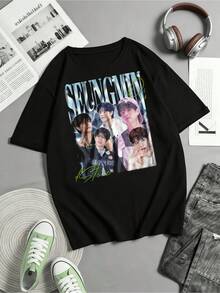 T-shirt Unisex  Idol Merch - Svart - Visa 1