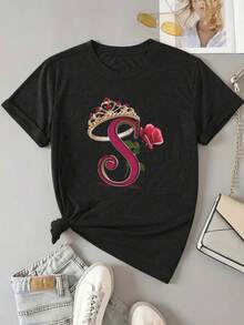 Women T-Shirts - Black - View 8
