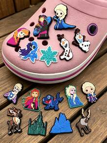 Disney Móc khóa giày Frozen, một phụ kiện hoài cổ dành cho người hâm mộ trung thành và những đôi giày được cá nhân hóa, bộ sưu tập trang trí giày được tuyển chọn kỹ lưỡng này tôn vinh tình yêu của bạn dành cho loạt phim được yêu thích này, với tất cả các nhân vật và biểu tượng mang tính biểu tượng mà bạn yêu thích. - đồ trang trí giày - Xem 8