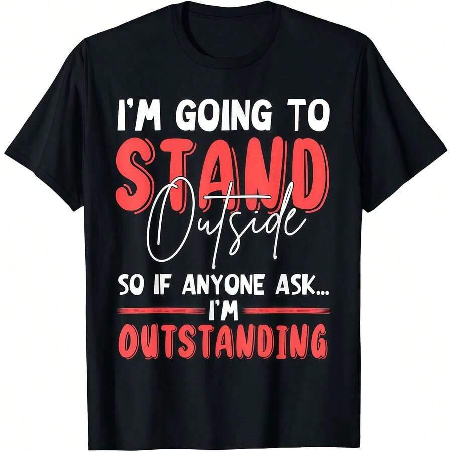 1 Piece Of Plus Size Women's T-Shirt, Funny Slogan Print T-Shirt, Short Sleeve Round Neck Top, Casual Everyday Wear, 180g 100% Cotton. - 黑色 - 查看 1