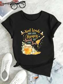 Women T-Shirts - Black - View 2