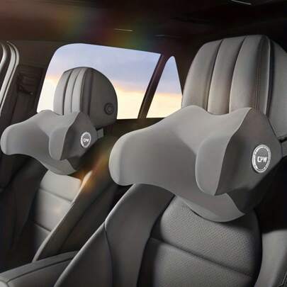 1 pieza Almohada de apoyo para el cuello con forma de U de espuma de memoria suave para asiento de coche y oficina, almohada de descanso cómoda, accesorios para el coche