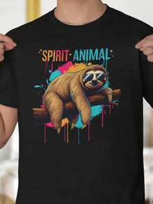 Spirit Animal otro T1S1HI1ROLORful Graphic T1EE, Relaxed Fit - Negro - Ver 2