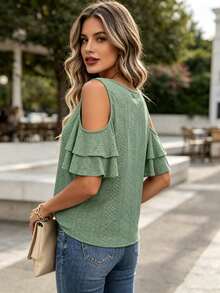 Women Tops - Green - View 3