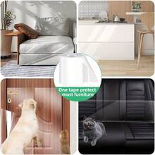 Tấm bảo vệ ghế sofa bằng nhựa vinyl dày trong suốt, chống mèo cào, băng dính mềm một mặt, thích hợp cho ghế sofa, góc nhà, cửa ra vào, tường, giường. - 20*300cm - Xem 5