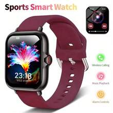 SmartWatch 新款熱銷智慧手錶：中性矽膠錶帶，具備接聽/撥號、計步、卡路里追蹤、多種運動模式、遠程拍照、音樂控制、鬧鐘提醒與訊息通知功能。180mAh 鋰電池多功能運動智慧手錶，適合作為情侶、長輩、朋友、同學等的節日禮物 - 彩色 - 查看 13