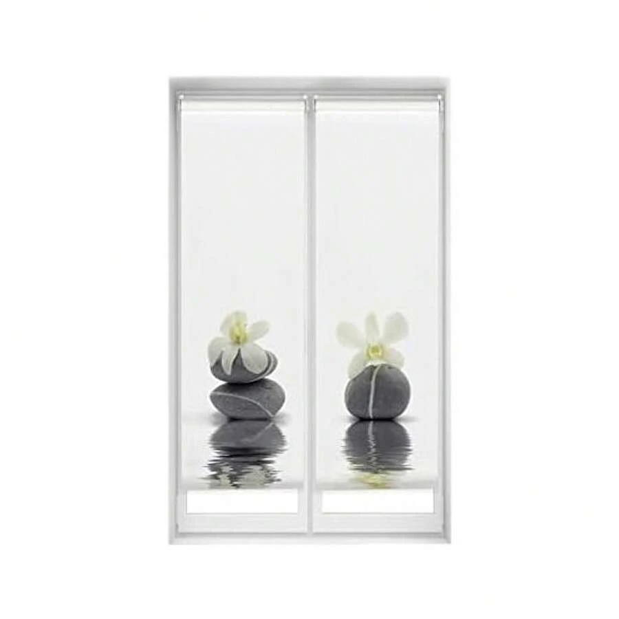 KIWI | Pack Of 2 Translucent Roller Blinds, Tool-Free Installation, Sizes From 40 To 90 Cm Wide And From 150 To 180 Cm High, Easyfix Drill-Free Installation, Available In 5 Models - 淡紫色 - 查看 1