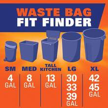 Hefty Blue Trash Bags, Blue, 13 Gallon, 60 Count - Màu A - Xem 4