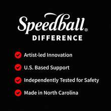 Speedball Fabric Block Printing Ink, 2.5-Ounce, Blue - Print On Textiles &Amp; Paper - Made In USA - ColorB - View 6