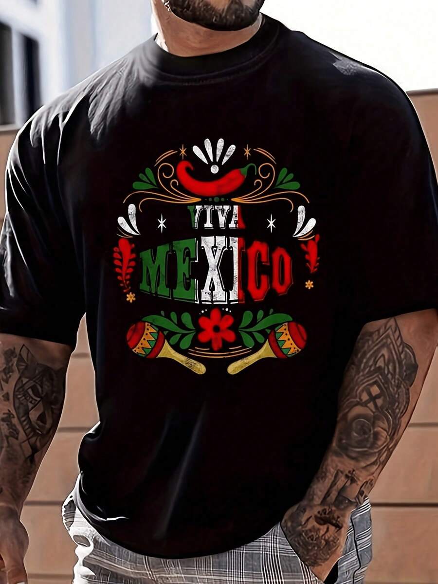 Celebra el Cinco de Mayo con una camiseta para hombre y mujer, con un elegante diseño gráfico.Ropa casual perfecta para la ocasión.Además, un excelente regalo para el Día de la Madre, que muestra a la mejor madre del mundo. - Negro - Ver 1