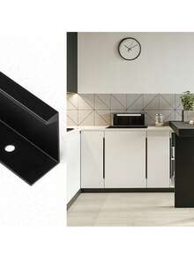 Maniglia per mobile montata sul bordo, di design moderno e minimalista, in lega di alluminio, adatta per accessori hardware di cucina, armadi e cassetti - Multicolore - Visualizzare 8