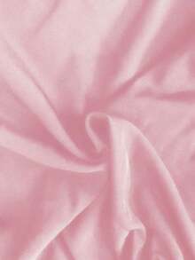 Blusa de mujer elegante de manga corta con estampado, top casual y versátil - Rosa - Ver 3