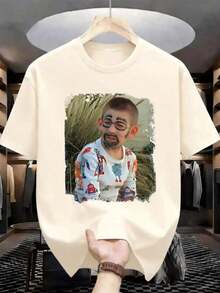 Summer Men's Crew Neck T-Shirts Gym Leisure Holiday High Quality Men's Shirts Fashion Prints Y2K Men's Clothing Festival Sweatshirt Men's Sets Men's Gifts Mexico Local-Summer Wear Breathable - 杏 - 查看 6