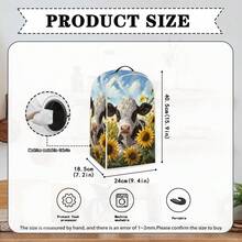 1 Household Food Processor And Juicer Dust Cover, Sunflower Flower Pattern, Small Appliance Protection Cover, Universal Size Food Processor Dust Cover, Machine Washable, Suitable For Women's Kitchenware - Full Coverage - View 3