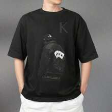 T-shirt grafiche da uomo, T-shirt grafica Kend Rick Lam Ar, stile retrò rap, abbigliamento estivo, Festa del Papà, Laurea, Giorno dell'Indipendenza, per uomo - nero - Visualizzare 6