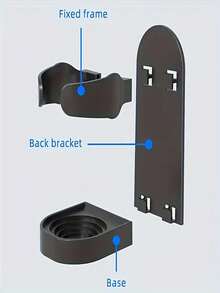 2pcs (Black/White) No-Drill Wall-Mounted Razor Hooks, Electric Razor Wall-Mounted Toothbrush Holder, Space-Saving Storage Rack, Durable Plastic Material, Sturdy Structure, Can Hang Razors, Toothbrushes And Various Accessories, 2 Styles, Multiple Colors Available - A - View 10