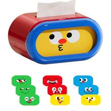 Kids Tissue Box Cover, Adorable Adjustable Expression Tissue Box For Children– Spring Supported Fun For Any Mood - Multicolor - View 8