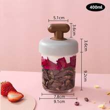 1pc Minimalist Overnight Oats Cup, Portable Sealed Takeaway Soy Milk, Yogurt, Smoothie, Cereal Cup With Lid And Spoon - Multicolor - View 7