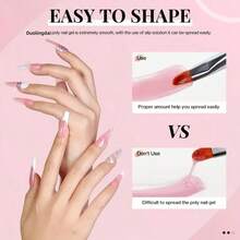 8pcs Crystal Nail Extension Gel Set, Long-Lasting Nail Color, Easy To Apply, Includes Nail Molds, Brushes And Tools, Fragrance-Free, Perfect For Nail Art Enthusiasts - Multicolor - View 6