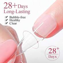 FOUR LILY Multi-Function Nail Tips Gel, 10ml UV LED Soak Off Builder & Rhinestone Adhesive Gel For Beginners DIY Manicure - 1PC - View 4