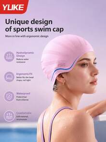 Yuke Extra Large Silicone Swimming Cap, Waterproof & Anti-Chlorine, Suitable For Long Hair, High Elasticity & Non-Tight, Essential For Teenagers & Adults Water Sports In Summer - Multicolor - View 4