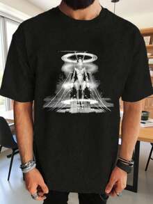Men T-Shirts - Black - View 7