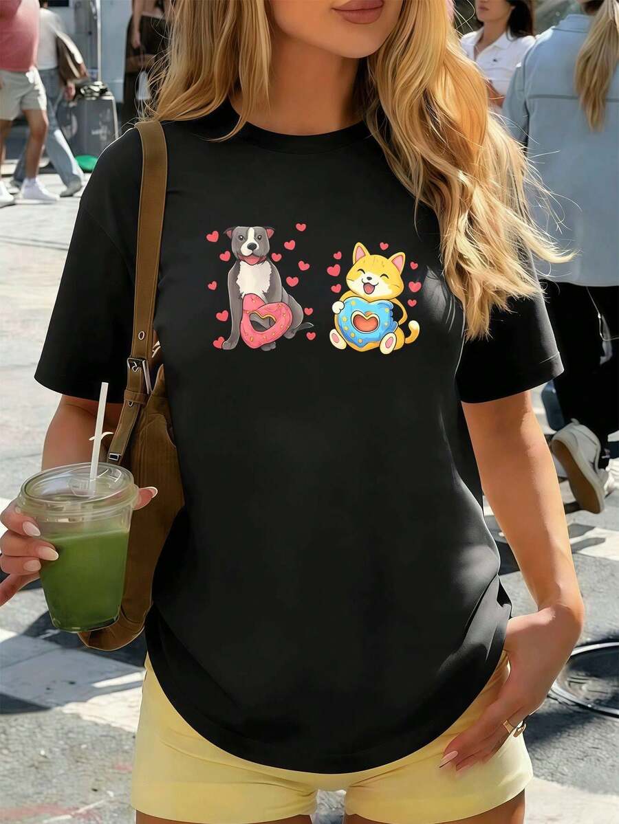 Women T-Shirts - Black - View 1