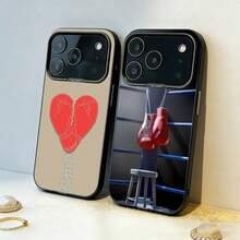 Funda para teléfono B-Boxing A-Art G-Gloves para iPhone 17, 16, 15, 14, 13, 12, 11, Pro, MAX, blanca mate, a prueba de golpes. - Beis - Ver 1