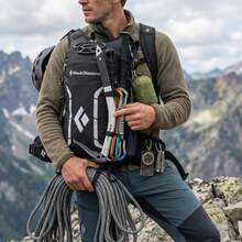 Mochila de senderismo al aire libre de 22L, unisex, negra - Negro - Ver 4