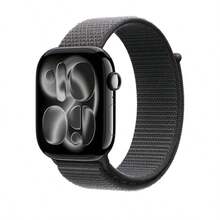 Band - Sport Loop Strap - 46 Mm - Dark Gray - One Size Fits Almost Any Wrist - As Pic - View 4