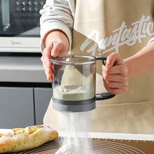 Ayakan Tepung Stainless Steel Ultra Halus 250g, Ayakan Tepung Genggam Semi-Otomatis, Ayakan Tepung Kue Tekan Tangan, Ayakan Tepung Genggam, Alat Pembuat Kue - MultiWarna - View 13