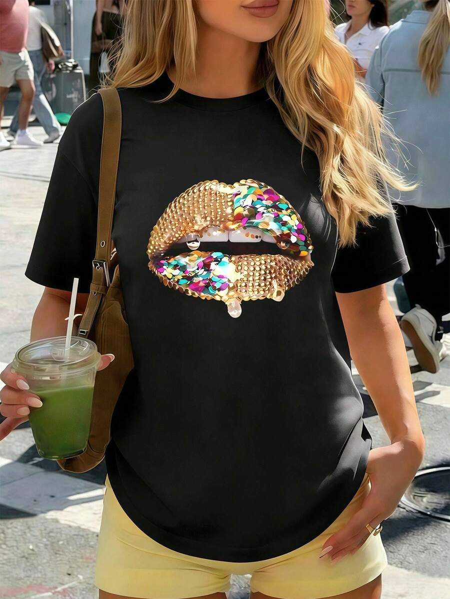 Women T-Shirts - Black - View 1