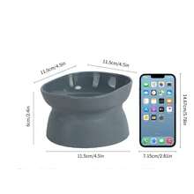 Slanted Design Pet Bowl, Suitable For Flat-Faced Kittens And Other Pets, Cat Bowl, Dog Bowl, Pet Feeding Bowl, Pet Supplies - Suitable for Both Cats and Dogs - View 5