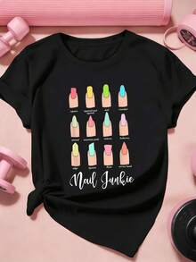 Women T-Shirts - Black - View 2