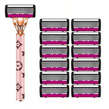 Premium Manual Shaving Razor: Advanced Shaving Razor With Ergonomic Handle, Easy To Clean, Provides Ultra-Smooth Shaving Experience. Replaceable Blades, Ideal Holiday Gift, Essential For Men And Women - Multicolor - View 9