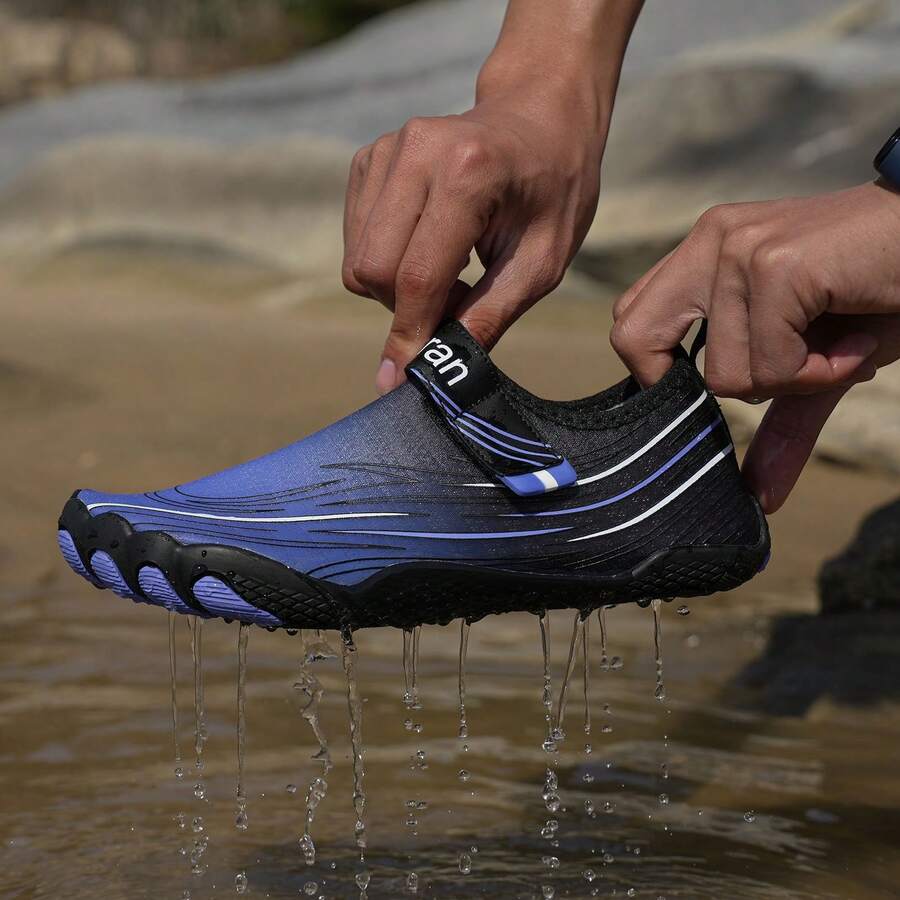 Men's Water Shoes, Slip-Resistant, Breathable Knit Mesh, Suitable for Fitness, Indoor Running, Yoga, and Training Uses Such as Workouts and Weightlifting