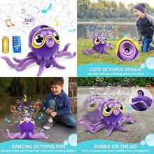 SYNCFUN - Dancing Octopus Bubble Machine, Full Rotating Movement And Automatic Avoidance, Cute Bubble Machine Blower With Solution Refills For Kids - Purple - View 1