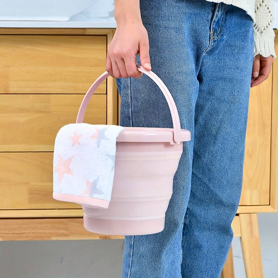 1 buah Ember Lipat, Kapasitas 3L/5L/10L, Hemat Ruang, Ember Lipat Portabel, Serbaguna untuk Mencuci Pakaian, Rumah, Luar Ruangan, Cuci Mobil, Berkemah, Memancing, Tersedia Berbagai Warna - beraneka warna - View 1
