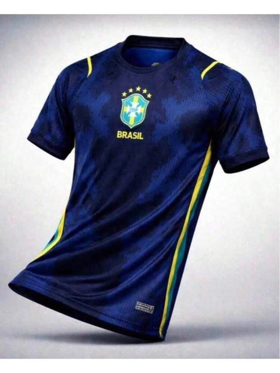 Brazil Blue And Black Shirt 2026 - Enjoy! - Blue and Black - View 1