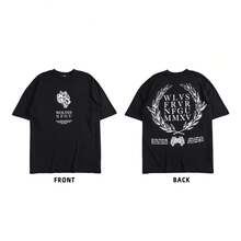 DARC Wolf Head Fitness American Style T-Shirt, Pure Cotton, Round Neck, Printed Short Sleeve - DSDT048 - 查看 1