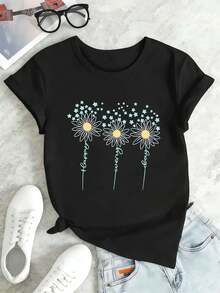 Women T-Shirts - Black - View 2
