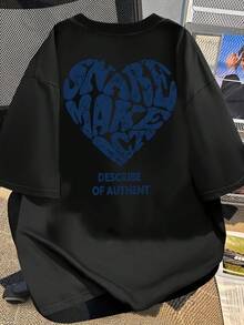 Women's T-Shirt For Spring And Summer - 黑色 - 查看 2