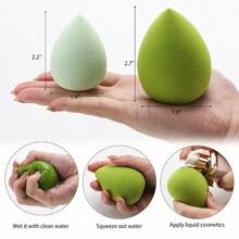 10 Pieces Makeup Sponge Blenders Beauty Sponges Shaped Blending Sponge Foundation Applicator Cosmetic Sponges - 10包 - 查看 2