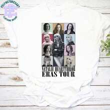 Camiseta de la gira Natalie Heartthrob Eras, camiseta retro con collage para fans del cine, tributo a un personaje icónico, camiseta con estética de l Camiseta 100% Algodón Unisex - Playera Casual Premium de Corte Cómodo - Blanco - Ver 1