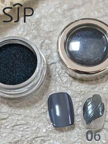 1/6 Buah Set Bubuk Kuku Cermin Bintang Laut Biru, Bubuk Kuku Cermin, Hiasan Seni Kuku DIY, Cocok Untuk Pemula Seni Kuku Dan Alat Kuku - MultiWarna - View 16