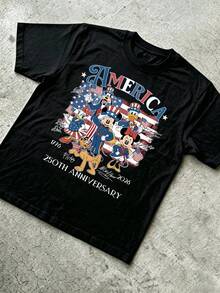 America 250th Anniversary Disney Matching Family T-Shirts, Patriotic Mickey & Friends USA Flag Tees, 4th Of July Family Outfits - 男童 - 查看 2